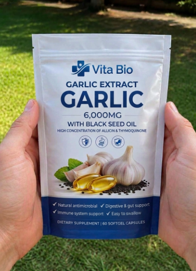 Buy 1 Get 2 - Vita Bio 60 Capsules 6000mg — Garlic & Black Seed Extract + Free Shipping
