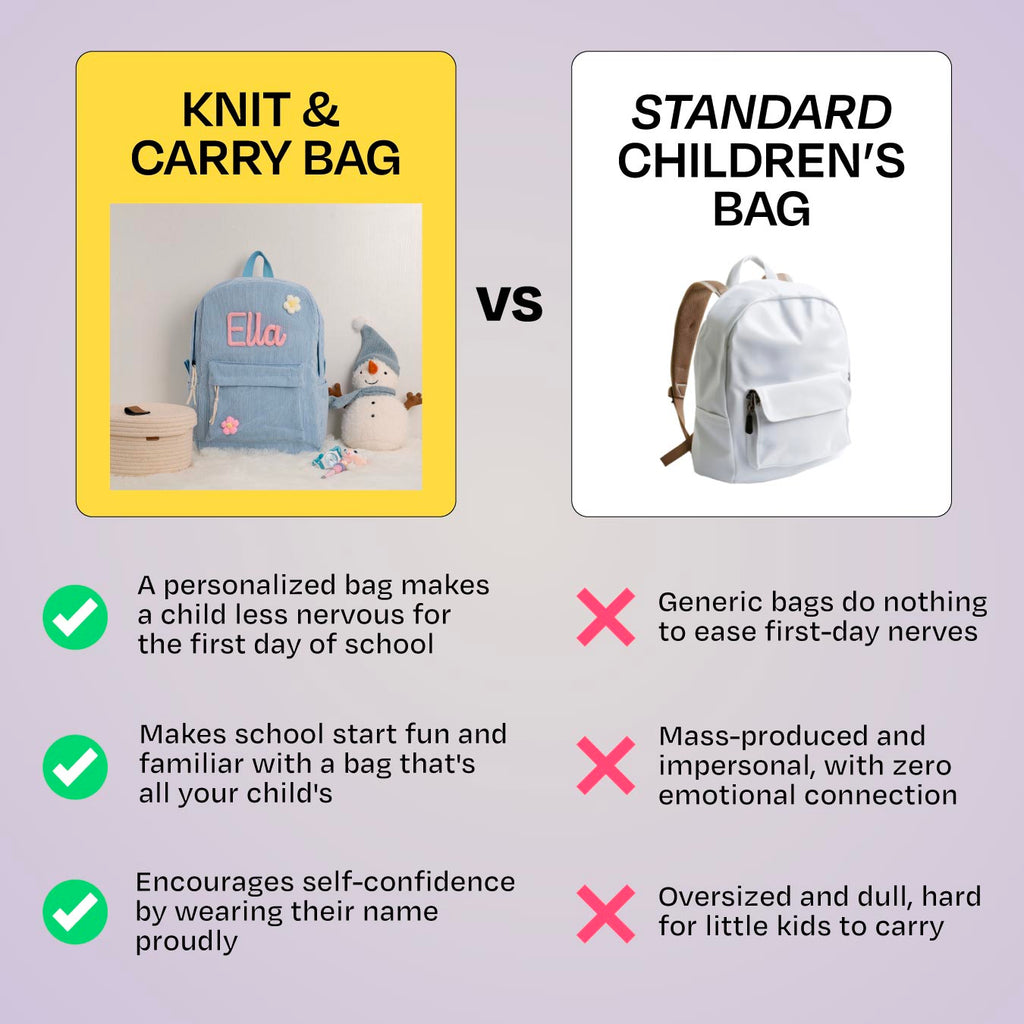 K&C - Personalized Knitted Backpack